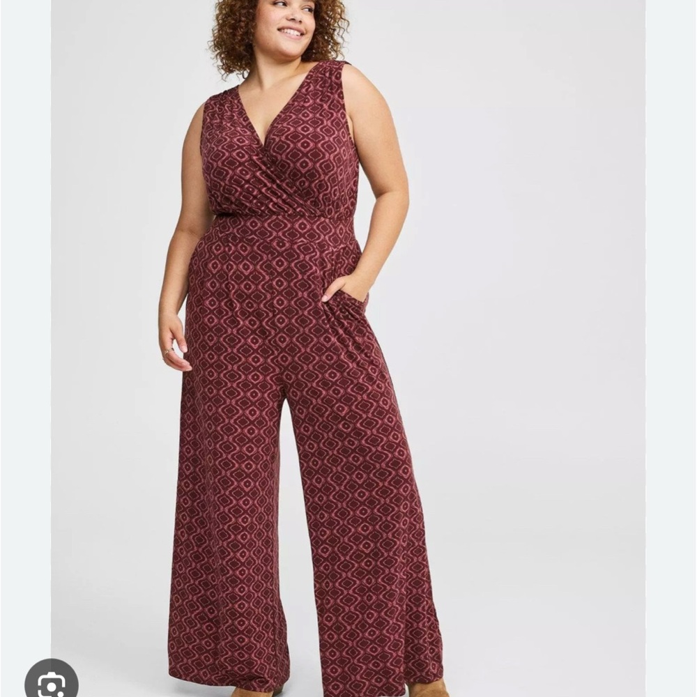 Torrid studio knit tie back jumpsuit